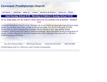 Tablet Screenshot of covenantpreskc.com